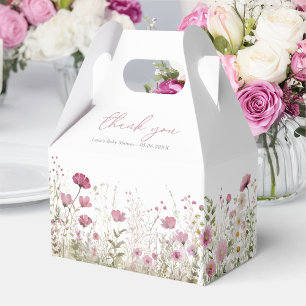 Rosa Baby In Bloom Wildflower Baby Shower Giebel Geschenkschachtel