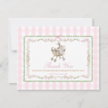 Rosa Baby-Shower-Schleife mit Häschen im Grandmill