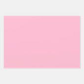 Rosa Baby (Vollfarbe)  Geschenkpapier Set (Vorderseite 2)