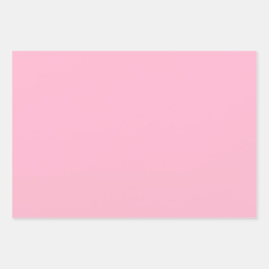 Rosa Baby (Vollfarbe)  Geschenkpapier Set (Vorderseite)