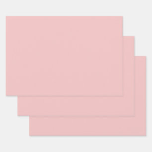 Rosa Baby (Vollfarbe) Geschenkpapier Set