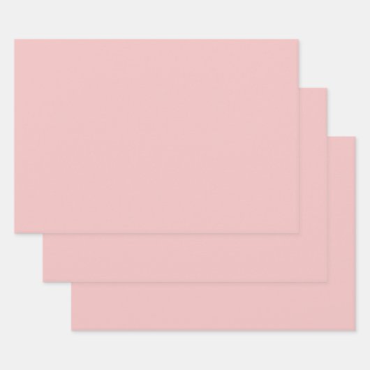 Rosa Baby (Vollfarbe) Geschenkpapier Set (Set)