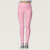 Rosa Baby (Vollfarbe) Leggings (Vorderseite)