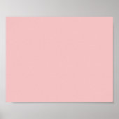 Rosa Baby (Vollfarbe) Poster (Vorne)