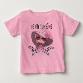 Rosa Babydesign Baby T-shirt (Vorderseite)
