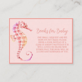 Rosa Babyduschbücher für Kinder unter dem Meer Begleitkarte