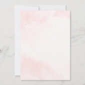 Rosa Babydusche Einladung (Rückseite)