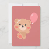 Rosa-Babydusche Einladung (Rückseite)