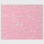 Rosa Babydusche für ihr Packpapier (Flach)