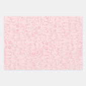 Rosa Babydusche Geschenkpapier Set (Vorderseite)