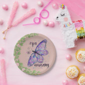 Rosa Babydusche Hochzeit schlichte Teller (Party)