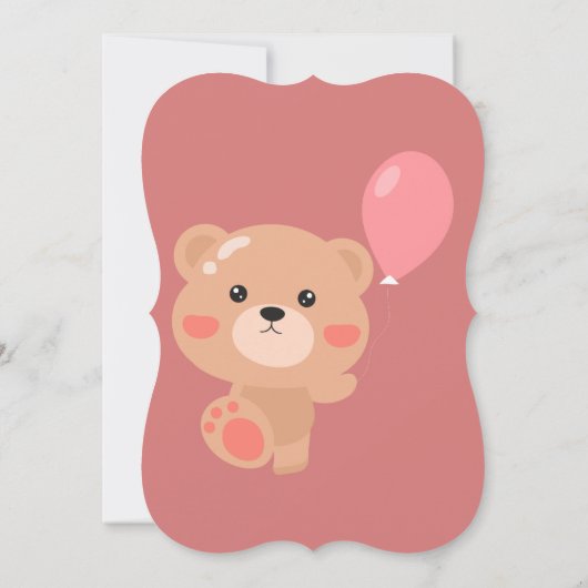 Rosa-Babydusche Save The Date (Rückseite)