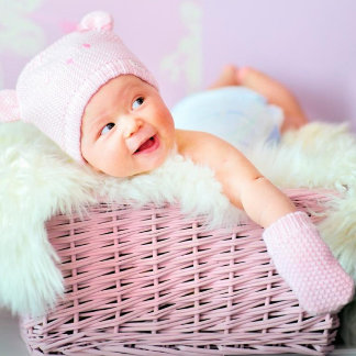 rosa Babyduschverpackungspapier Geschenkpapier