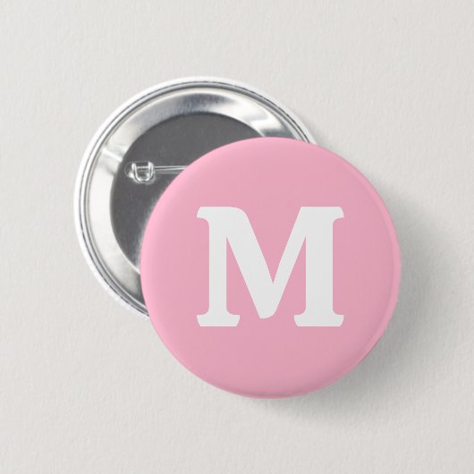 Rosa Babyfarbe Button (Vorne & Hinten)