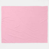 Rosa Babyfarbe Fleecedecke (Vorderseite (Horizontal))