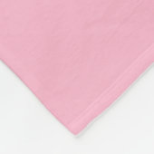 Rosa Babyfarbe Fleecedecke (Ecke)