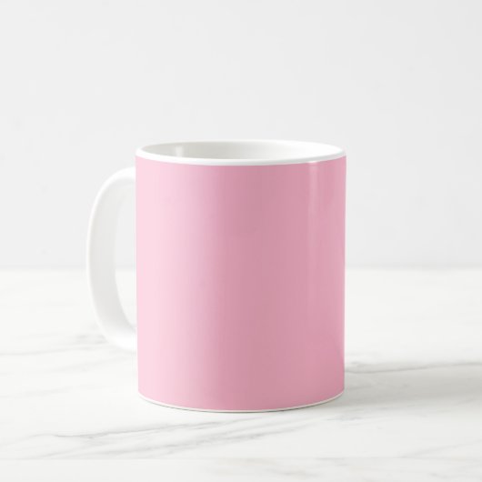 Rosa Babyfarbe Kaffeetasse (Vorderseite Links)