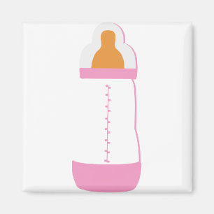 Rosa Babyflasche 1 Magnet