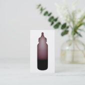 rosa Babyflasche Visitenkarte (Stehend Vorderseite)