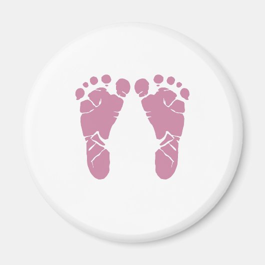 Rosa Babyfugen Magnet (Vorne)