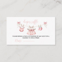 Rosa Babykleidung Mädchen Windel-Raffle Babyparty