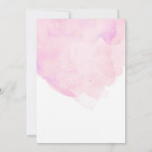 Rosa Babyparty-Brunch-Einladung Einladung (Rückseite)