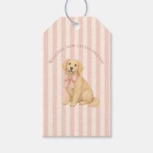Rosa Babyparty für Golden Retriever 