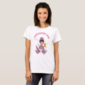 Rosa Babysaurus-Mama T-Rex T-Shirt (Vorne ganz)