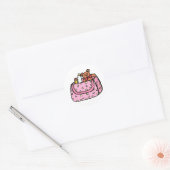 Rosa Babytasche Runder Aufkleber (Umschlag)