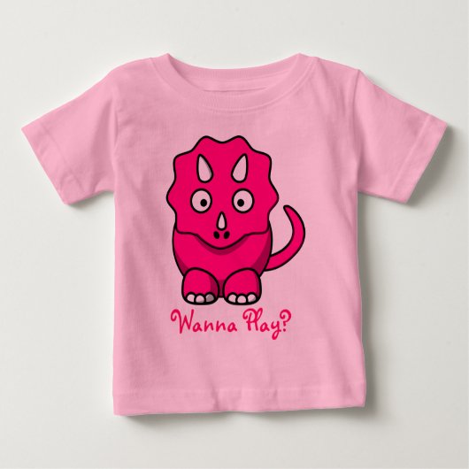 Rosa Babytriceratops-T - Shirt (Vorderseite)