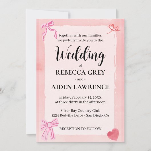 Rosa Bach Coquette Moderne Kunst, Dichtung und Mus Einladung (Vorderseite)