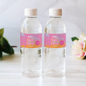 Rosa Bach Party Lebensmittel- und Getränkesiegel S Wasserflaschenetikett