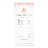 Rosa Bäckerei Kuchen Glitzer Konditorei Koch Menü (Vorne)