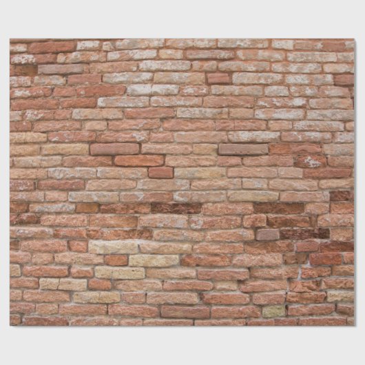Rosa Backsteinmauer Geschenkpapier (Flach)