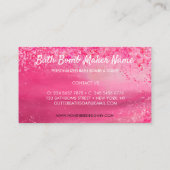 Rosa-Badebombe Visitenkarte (Rückseite)
