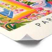 Rosa Badezimmer Wand Kunst, Sonnentoilette Poster, Poster (Ecke)