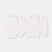 Rosa Balken Rahmen florale Gable Gefälligkeitsboxe Geschenkschachtel (Ungefaltet)