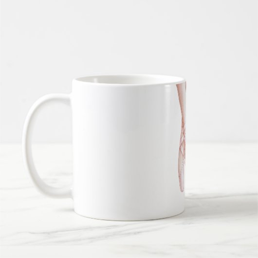Rosa Ballerina Ballerina Kaffeetasse (Links)