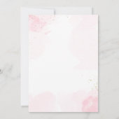 Rosa Ballerina Ballett Geburtstag Danke Karte (Rückseite)