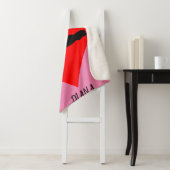 Rosa Ballerina Decke mit rotem Herz. Sherpadecke (Beispiel)