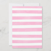 Rosa Ballerina Einladung (Rückseite)