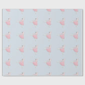 Rosa Ballerina Geschenkpapier (Flach)