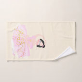 Rosa Ballerina Handtücher Set. (Handtuch)