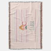 Rosa Ballerina Monogramm C Name Decke (Vorderseite Vertikal)
