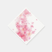 Rosa Ballerina passende Ballons Serviette (Ecke)