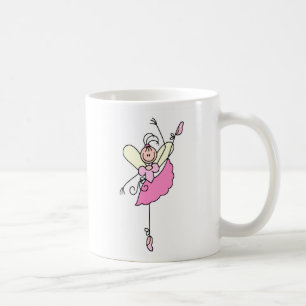 Rosa Ballerina-Tanzen-Tasse Kaffeetasse