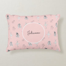 Rosa Ballerina und Blume