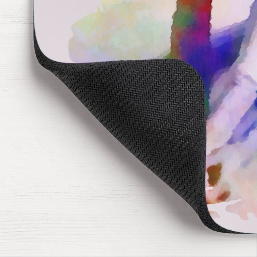 Rosa Ballerina Wasserfarbe Zeitgenössische Kunst Mousepad (Ecke)