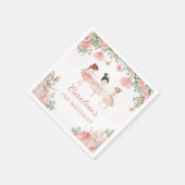 Rosa Ballet Ballerina Geburtstag Napkins Serviette (Ecke)