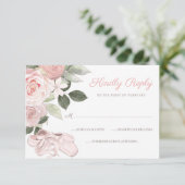 Rosa Ballet Ballet Mitzvah UAWG RSVP Karte (Stehend Vorderseite)